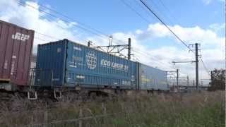 EF210-128号機[岡]牽引遅5091レ 東静岡駅～草薙駅間通過