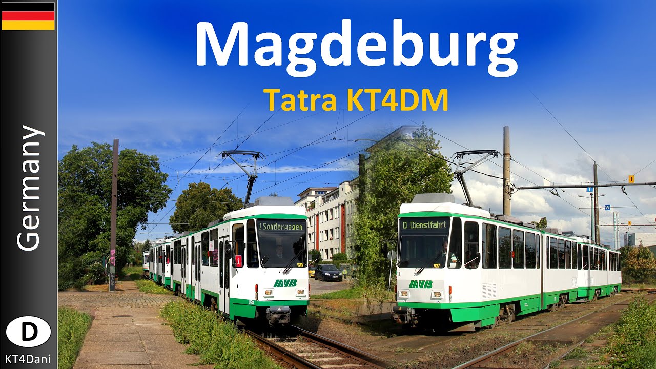 【4K】MAGDEBURG TRAM - Tatra KT4DM  (2020)