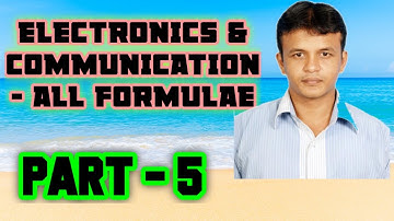 ECE FORMULAE - PART 5 (201 TO 250) | TRB POLYTECHNIC | GATE | IES | JE | JTO EXAMS