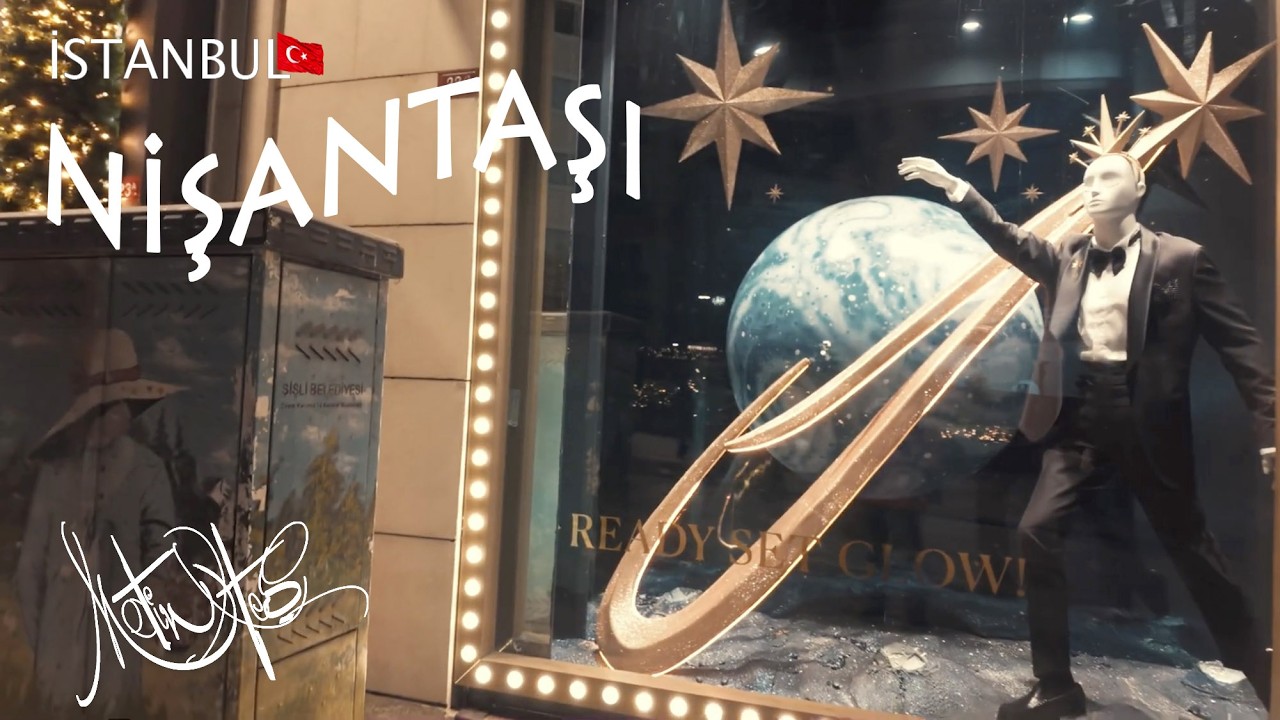 Adım adım İSTANBUL / Nişantaşı Christmas Night 4K Walking Tour