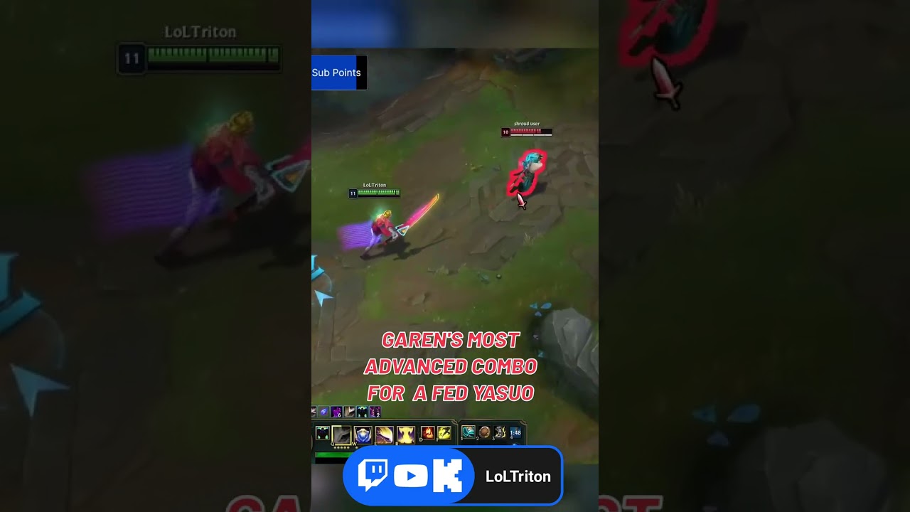 GAREN'S MOST ADVANCED COMBO FOR  A FED YASUO