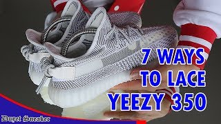 Tổng hợp 7 cách thắt dây Yeezy 350 | 7 WAYS TO LACE YEEZY 350 V2 | Vlog 65 – Duyet Sneaker