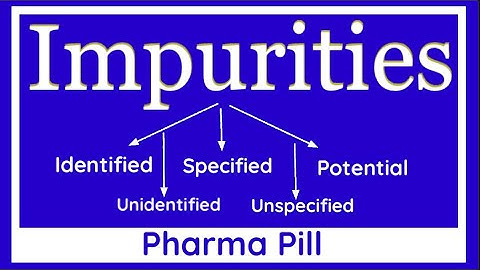 Identified Impurity,Unidentified Impurity, Specified Impurity , Unspecified Impurity as per ICH Q3A
