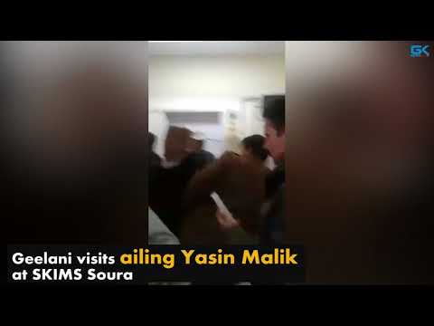 Geelani Visits Ailing Yasin Malik At SKIMS Soura