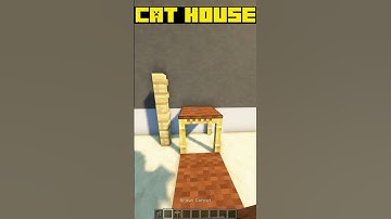 Minecraft: Simple Cat House #shorts #minecraft #minecraftshorts