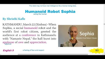 class 9 English unit 8/Sophia/humanoid robot sophia/grade 9 English/unit 8/exercises