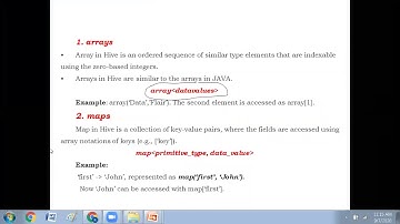 Hive Complex data types