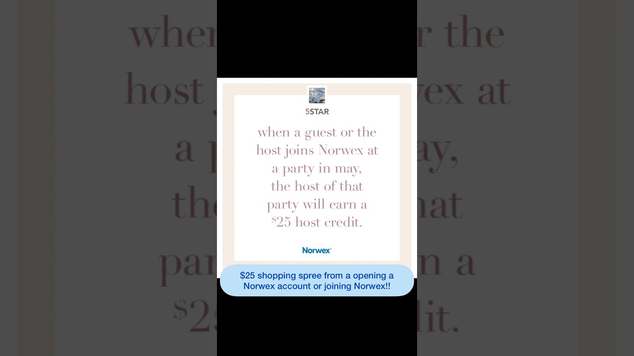 How our Norwex 5 Star Host/Referral System Works