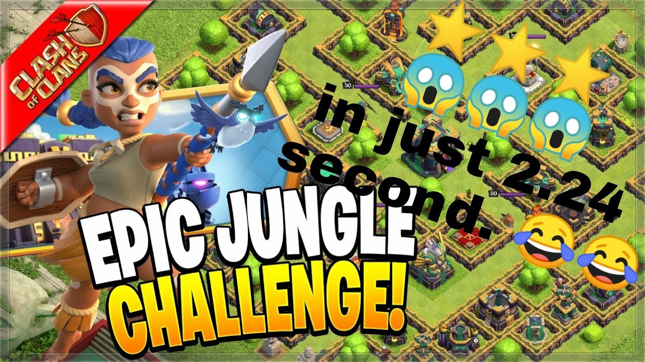 COC EPIC JUNGLE CHALLENGE COC TH 14 challenge 😎 YouTube