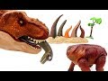 Giant Tyrannosaurus Dinosaur Eat Walking Brachiosaurus Head And Tail! T-Rex VS Brachiosaurus Fun