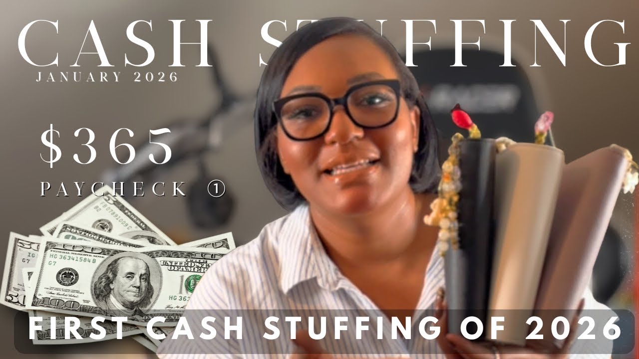 First Cash Stuffing of 2026 🫶🏾 | $200k+ in Debt |Cash Envelope Beginner ...