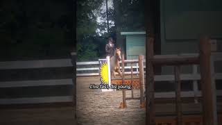 3rd in 2ft eq 💪😤 (there was a lot of people in that class too) #horse #hunter #jumping