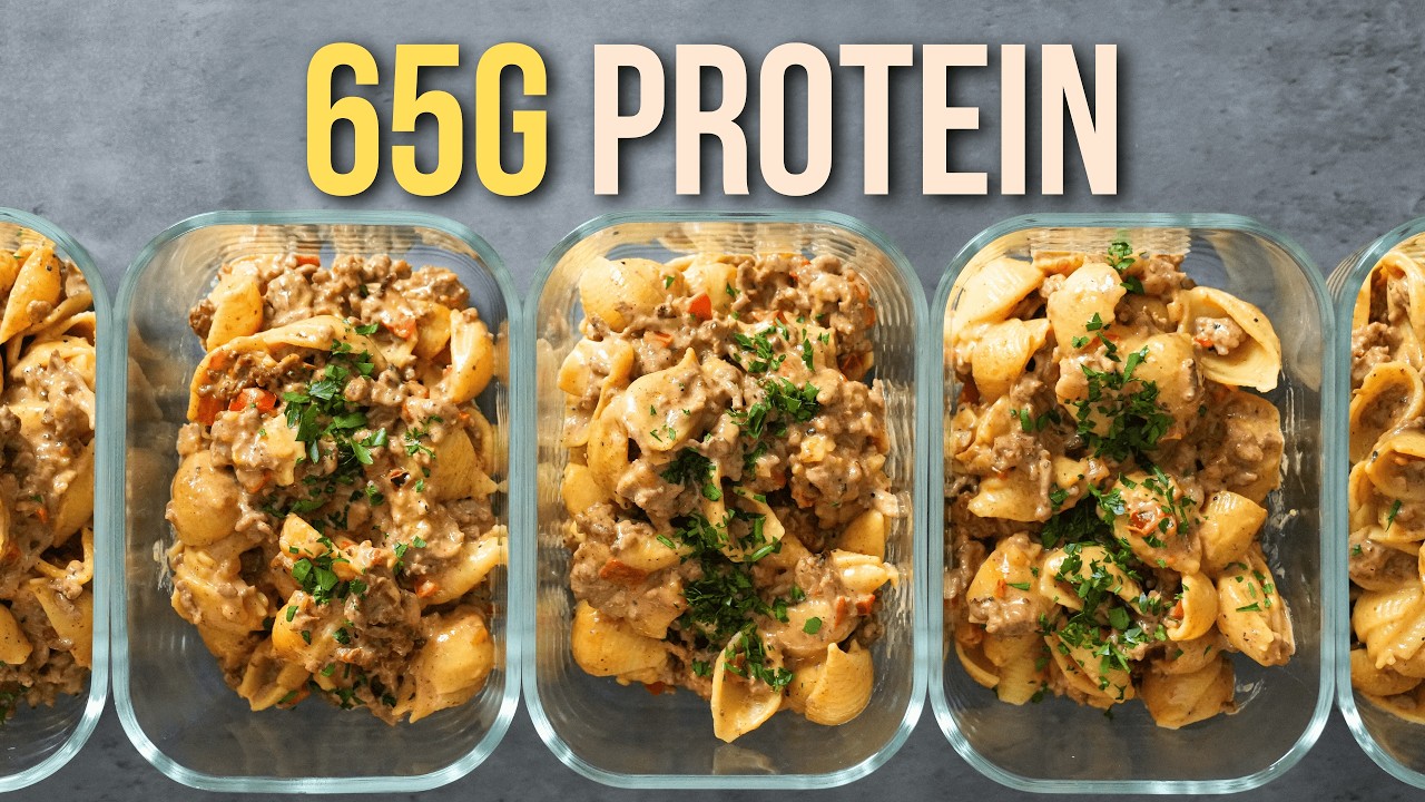 65g Protein Cheesesteak Pasta (Meal Prep That Works)
