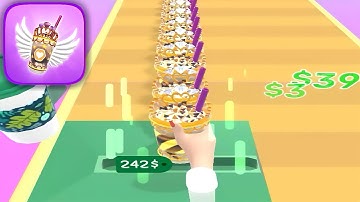 Coffee Stack Run All Levels Mobile Walkthrough iOS,Android Gameplay New Update Game Max Level #79