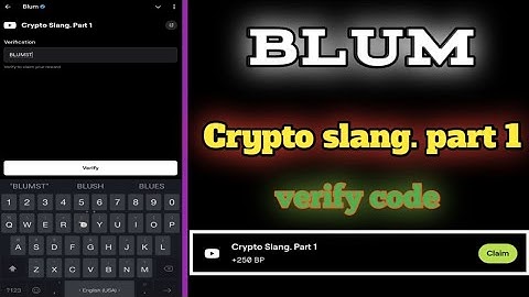 CRYPTO SLANG PART 1 BLUM CODE. crypto slang part 1