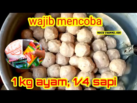 Resep Bakso Sapi Ayam 1 Kg
