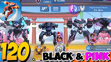 Mech Arena - Gameplay Walkthrough Part 120 - Black and Pink Team🔥(iOS,Android)
