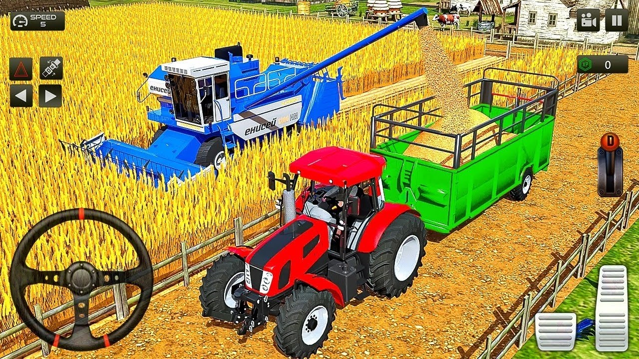 🤩Modern Tractor Farming Driving Simulator 3D 😨- New Tractor Games - Android Gameplay