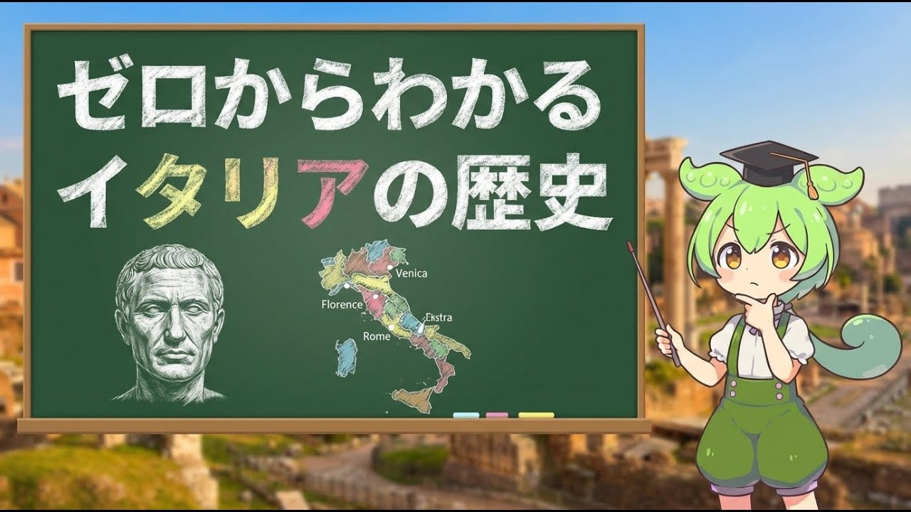 【イタリア史】古代ローマから現代まで、激動2000年の歩みをゼロから学ぶ