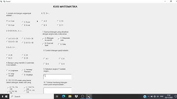 Membuat Aplikasi Kuis Matematika Sederhana Menggunakan Visual Basic 6.0