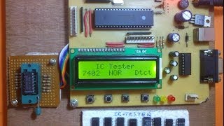 Digital IC tester using microcontroller