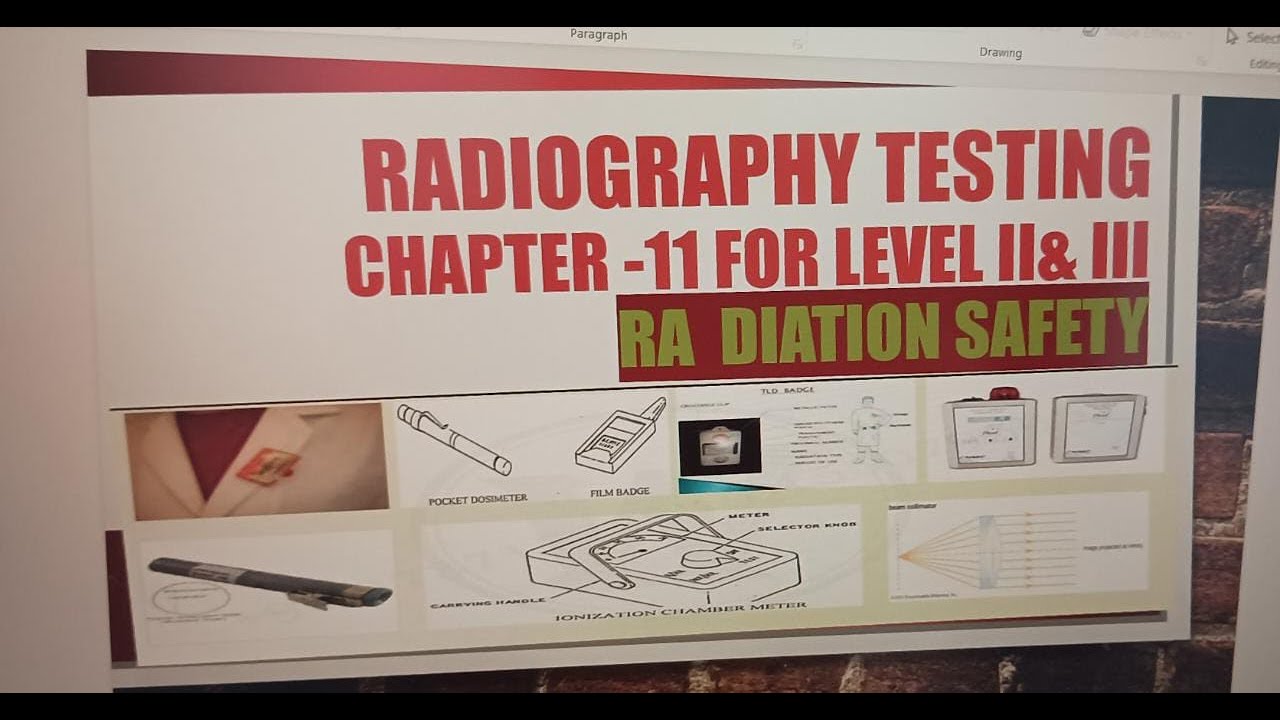 RADIOGRAPHY TEST Chapter 11 Radiation Safety Data (Hindi/English) YouTube
