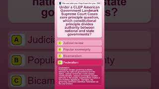 CLEP American Government Landmark Supreme Court Cases