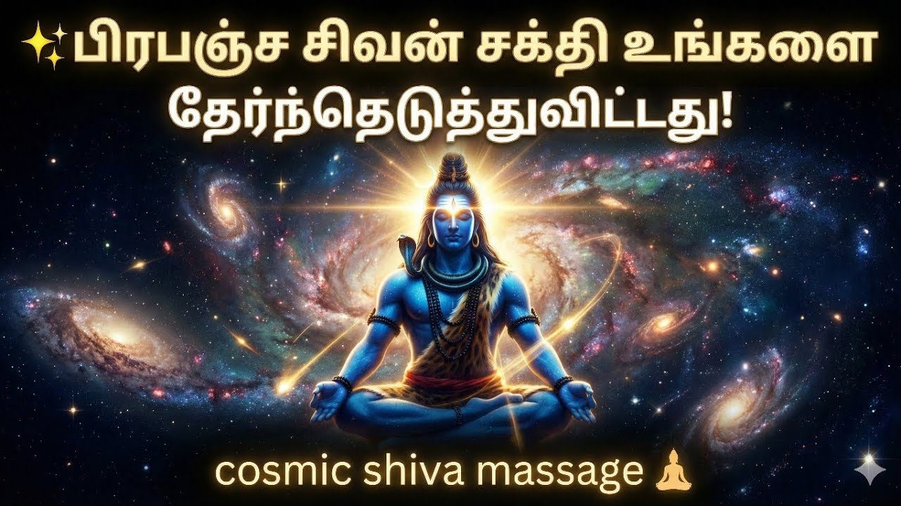 பிரபஞ்ச சிவன் சக்தி உங்களை தேர்ந்தெடுத்துவிட்டது🔱 | Cosmic Shiva Message Today | சிவன் சக்தி அறிகுறி