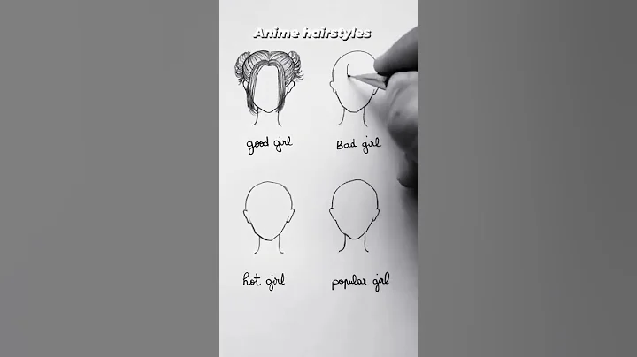 ANIME HAIRSTYLE DRAWING | HOW TO DRAW ANIME HAIRSTYLES | DRAWING TUTORIALS | BEGINNERS TUTORIALS