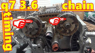 how to set timing chain on audi q7 quattro fsi vr6 4lb 3.6l bhk timing chain replacement