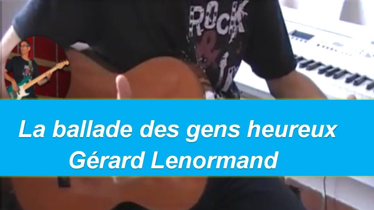 La ballade des gens heureux - Version facile avec 3 accords + Partition