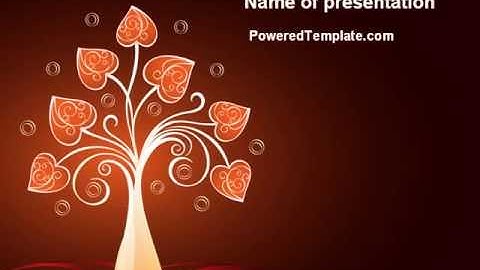 Design Tree PowerPoint Template by PoweredTemplate.com