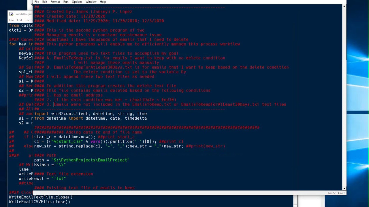 Python Deleting Outlook Inbox Emails Older Than 30 Days Video 2 Of 2 Python Deleting Outlook Inbox Emails Older Than 30 Days Video 2 Of 2