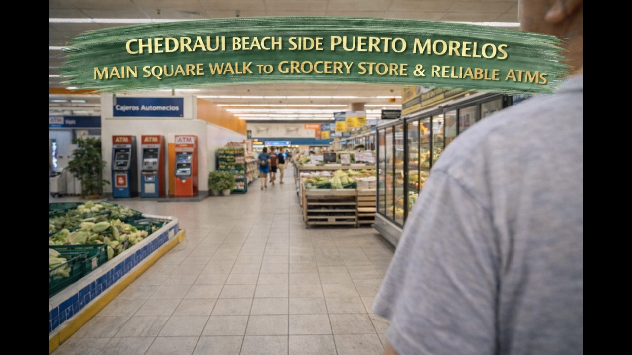 Chedraui Puerto Morelos Beach Side | Grocery Store Tour & Best ATMs in Town