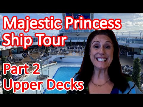 Majestic Princess Ship Tour - A Tour of the Upper Decks (16 to 19) on the Majestic Princess Video Thumbnail