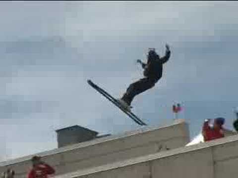 Shane McConkey's Jump of Joy, skiBASE jump in Reno...