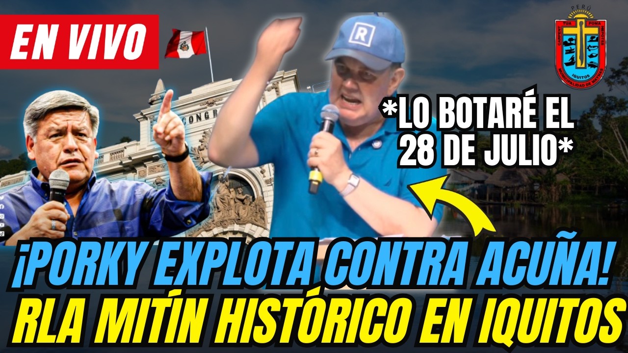 🚨 ¡DISCURSO HISTÓRICO EN IQUITOS! | EN VIVO - RAFAEL LÓPEZ ALIAGA APOTEÓSICO  MITÍN POLÍTICO