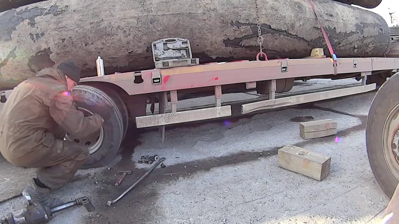 ТРАЛ102RUS шиномонтаж и дорога в Челябинск(еду в сторону дома) - YouTube