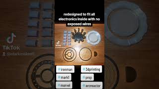 Mark 1 arc reactor parts. Comment for a tutorial. #ironman #marvel #cosplay #3dprinting #arcreactor