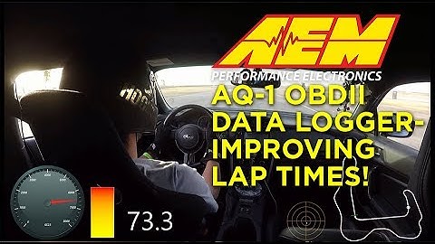 AEM AQ-1 OBDII Data Logger - Using it to Go Faster!