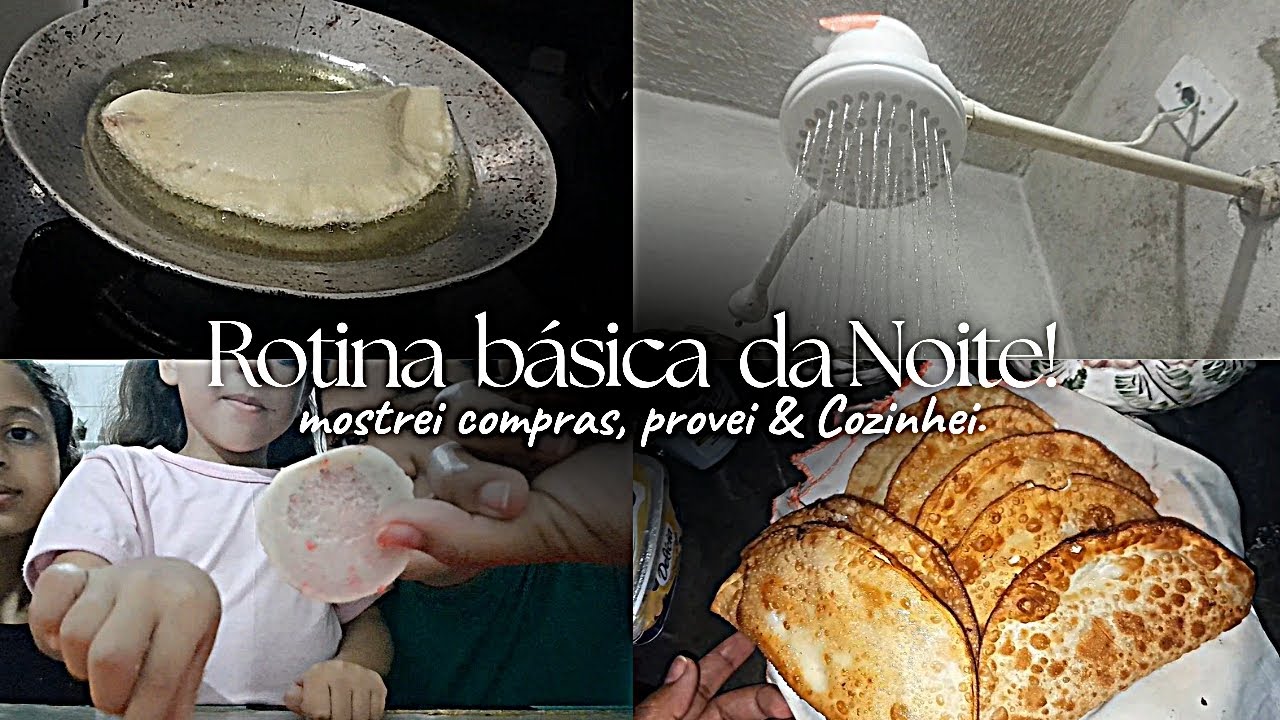 ROTINA DA NOITE BÁSICA - Comida... Cozinhando & Banhoo 🪄🧡