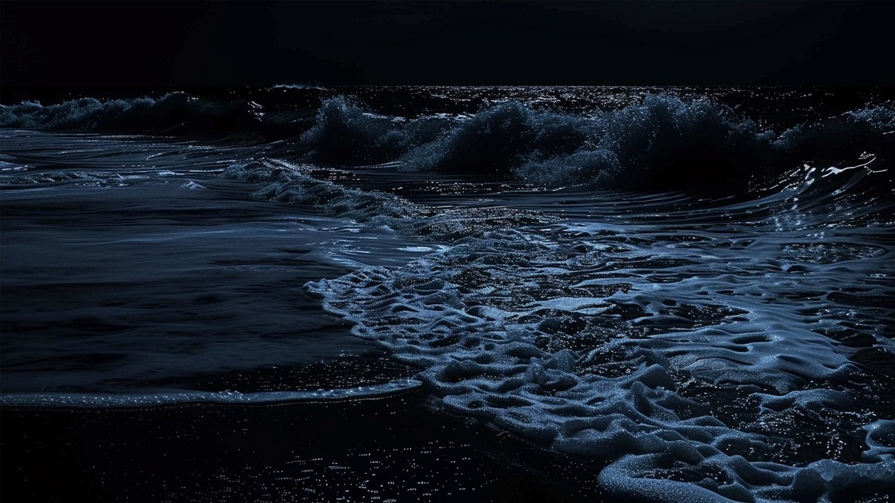 Ocean Waves For Deep Sleep | Fall Asleep Naturally 🌙 Steady Night Surf 24 Hours