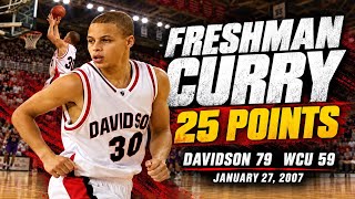 Freshman Stephen Curry Lights Up Western Carolina for 25 in 2007