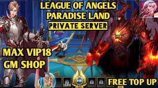 LEAGUE OF ANGELS PARADISE LAND PRIVATE SERVER - MAX VIP - GM SHOP - FREE TOP UP screenshot 4