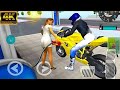 03 Super Bike Came To The Gas Station For Refuel Oil In His Super Bike - 3D Driving Class Simulation