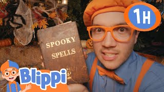 😈Blippi's Dark Magic Spells 😈 | Blippi Halloween | Moonbug Halloween for Kids