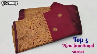 🥰🎉Best Budget-ல TOP 3 Functional Wear Sarees Collection🥰| 11/8/26  screenshot 5