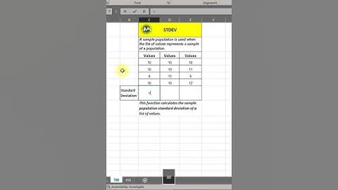 "📊 Excel Magic: Calculate Sample Population Standard Deviation in Seconds! ✨ #Shorts" #viral #excel