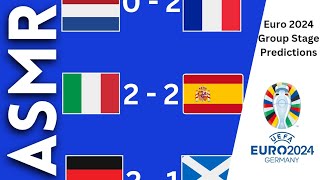 I predict every group stage score of EURO 2024 [ASMR Football Soccer] screenshot 2