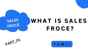 what is sales force|| In Tamil || Part-01